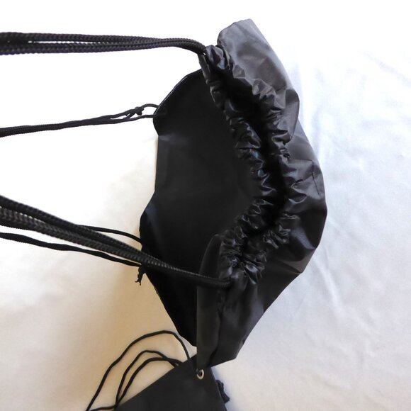 NEW LIGHTWEIGHT BLACK DRAWSTRING BACKPACK GIVEAWAY GIFT BAG LOT OF 14